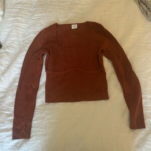 Abercrombie & Fitch Rust Knit Sweater